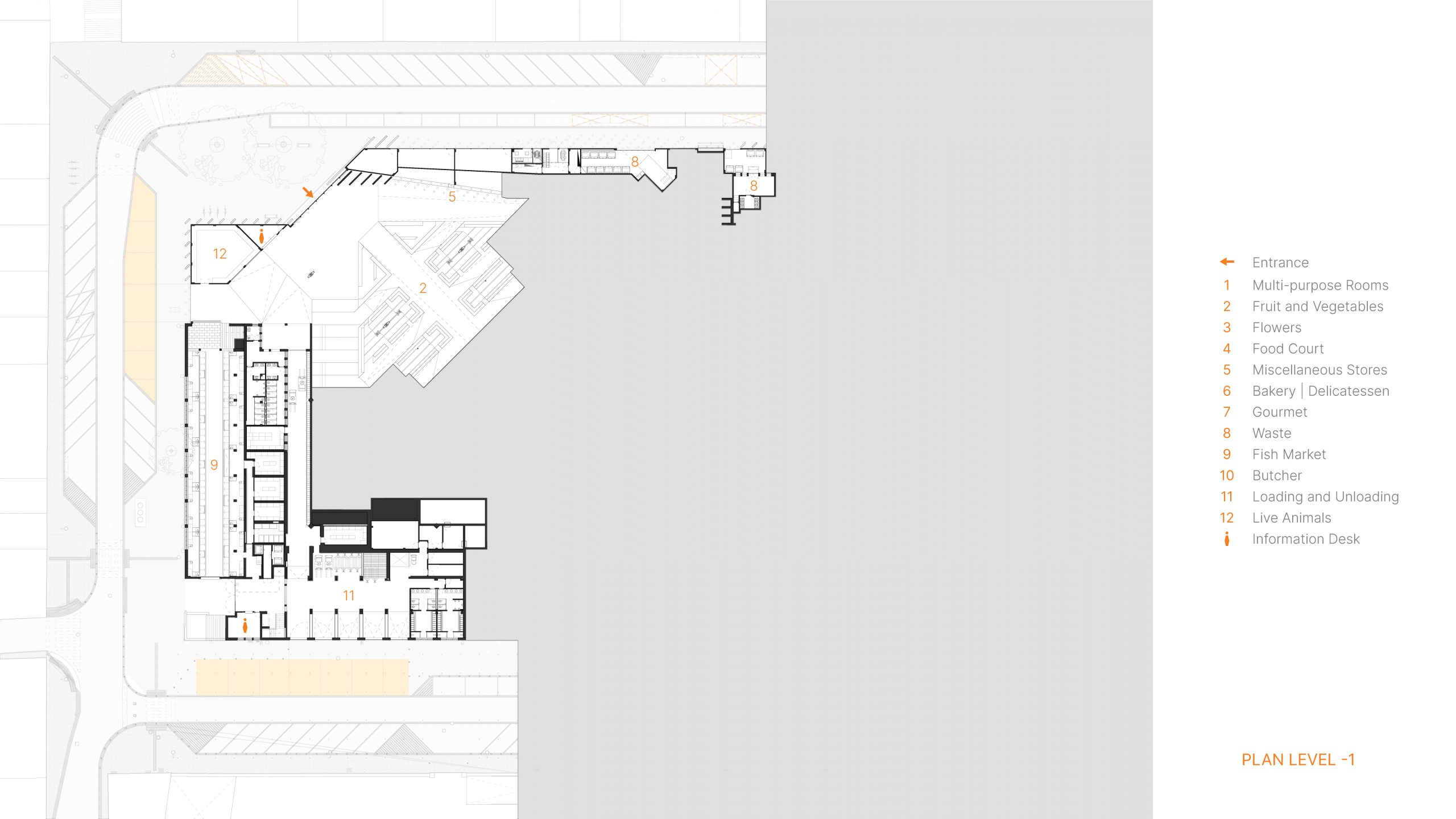 47 Plan Level -1 - Braga City Market